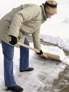 Man Shoveling Snow