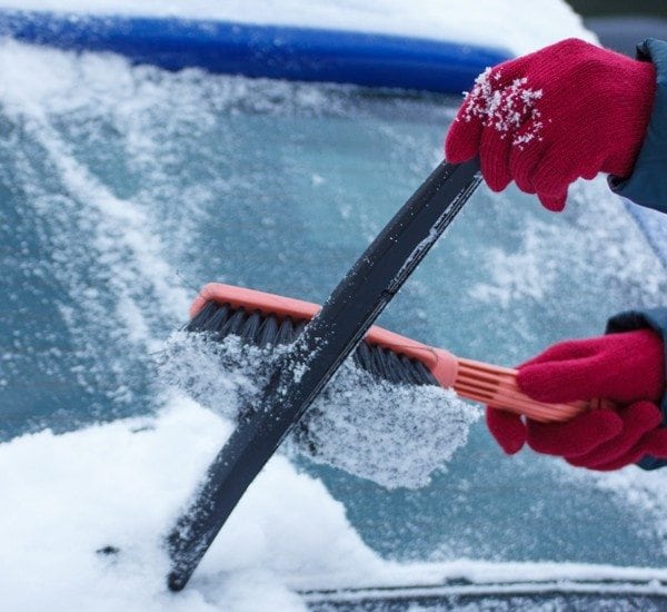 Clearing Snow from Your Windshield