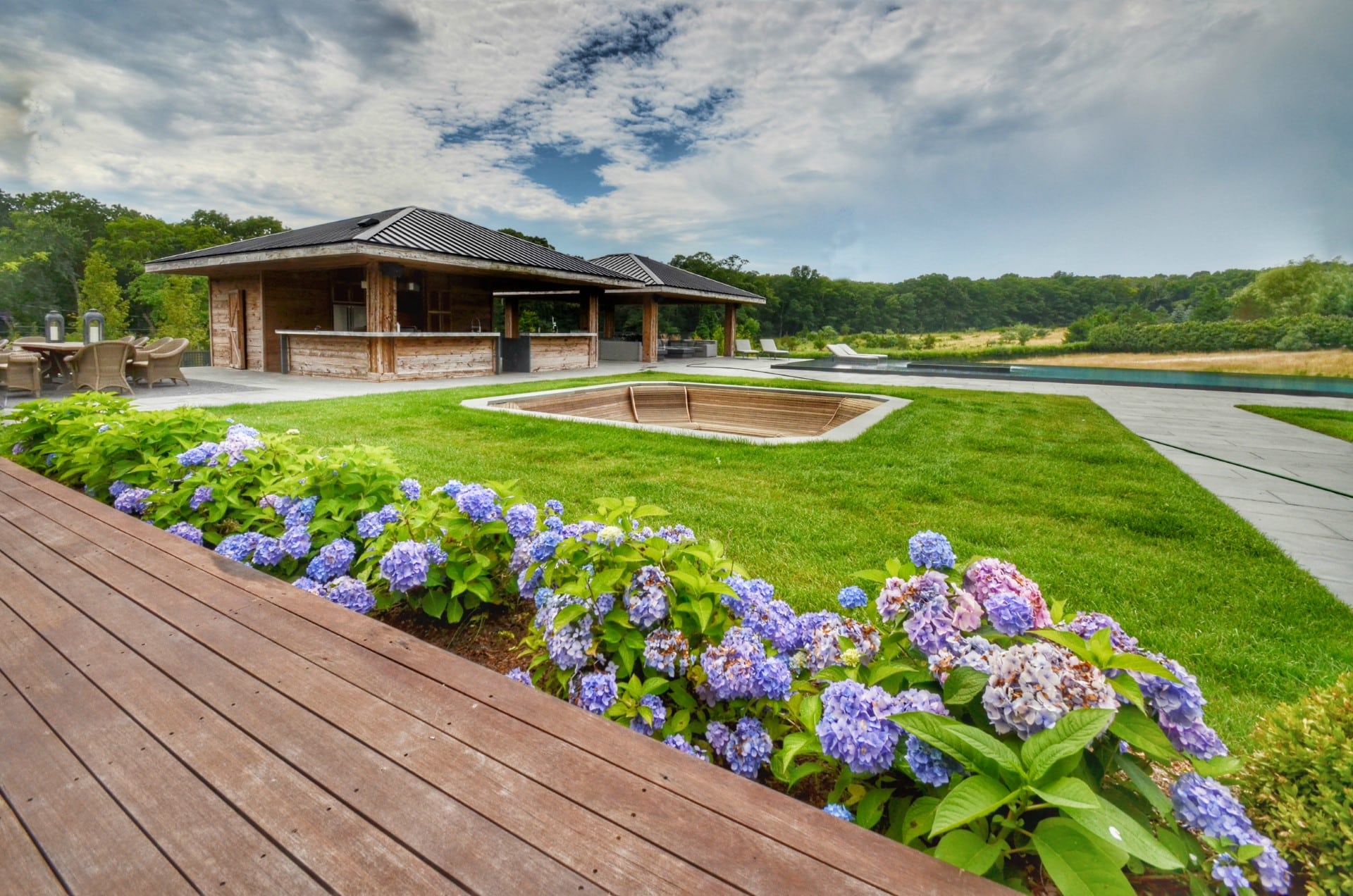 Outdoor Living Spaces in the Hamptons by Sponzilli