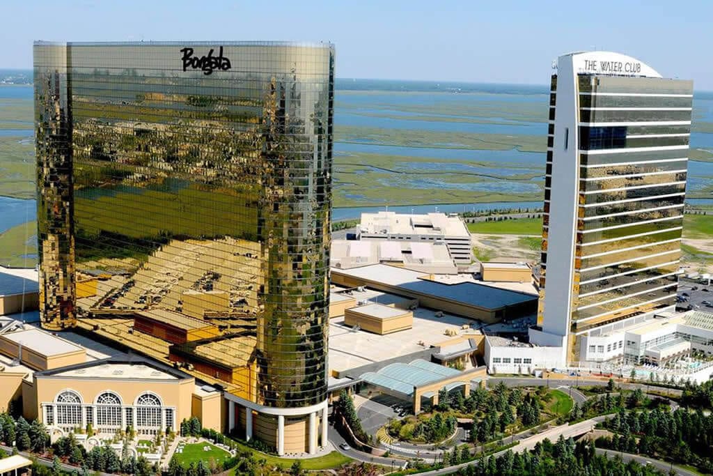 Aerial View of Borgata Hotel and Landscaping in Atlantic City NJ
