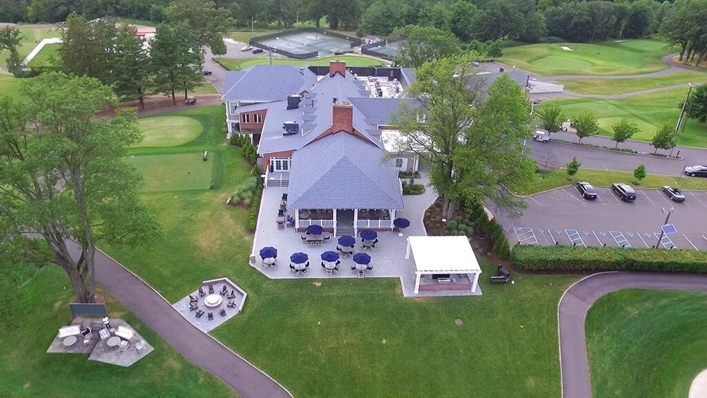 Aerial view of Essex County Country Club grounds