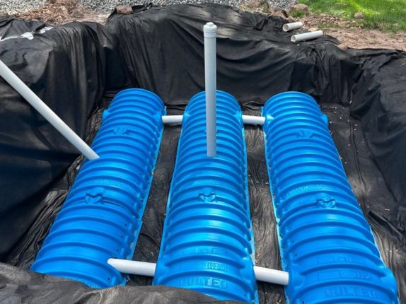 Catch basin and area drain installation