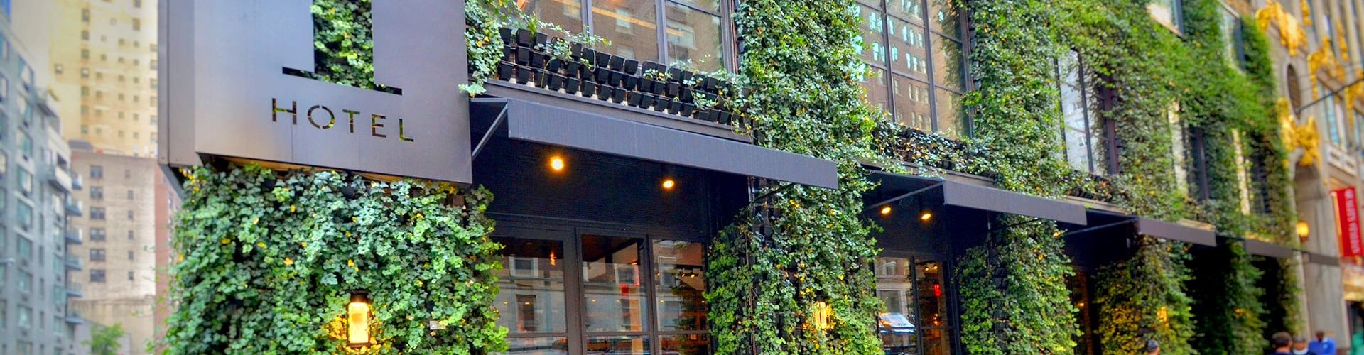 Green Wall at 1 Hotel in NYC