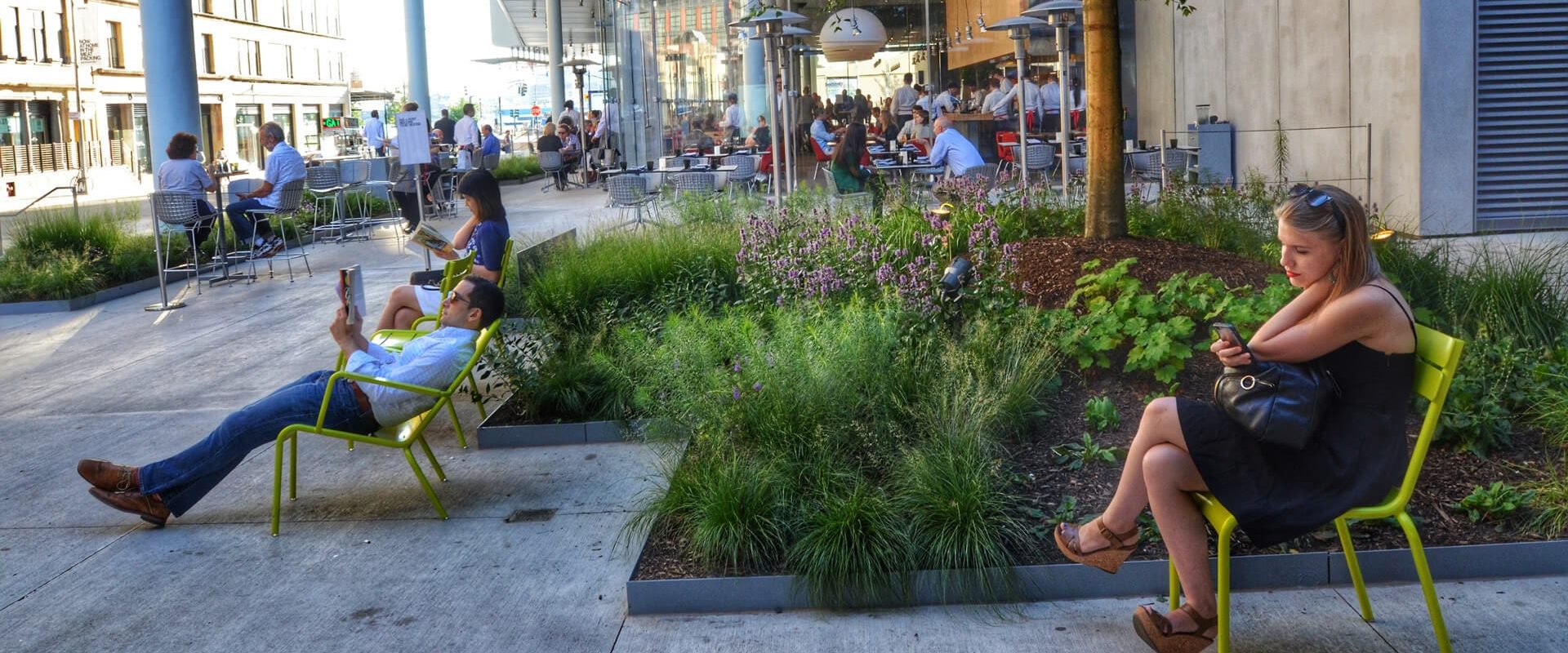 Landscaping at Whitney Museum of American Art NY