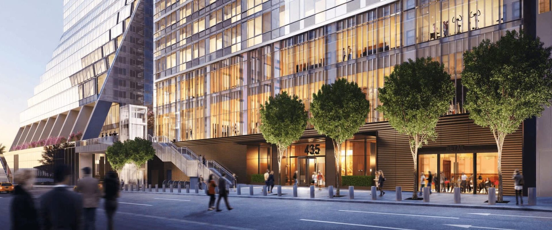 Manhattan West - The Eugene Street View with Trees