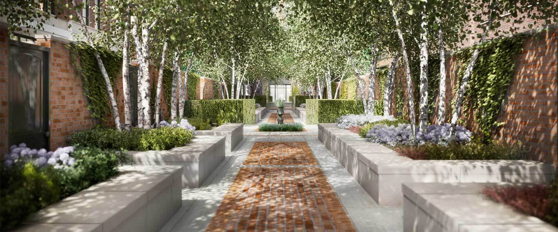 Landscaping at Greenwich Lane Condominiums