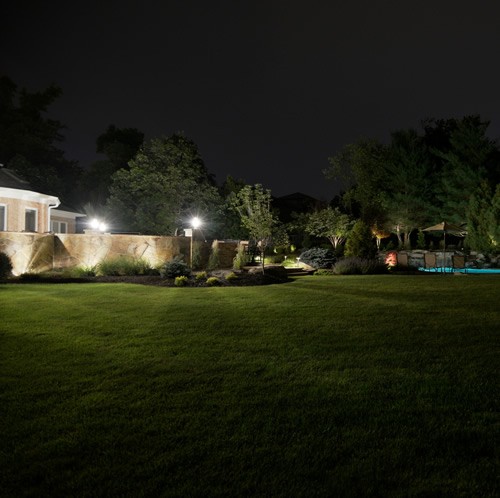 Landscaping View at Night